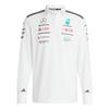 adidas MERCEDES - AMG PETRONAS FORMULA ONE Pololangarmshirt Herren - White / Black