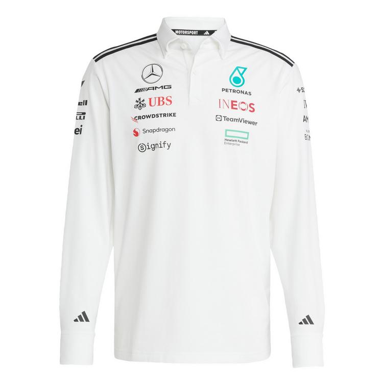 adidas adidas MERCEDES - AMG PETRONAS FORMULA ONE Pololangarmshirt Herren - White / Black - 0 | SportScheck
