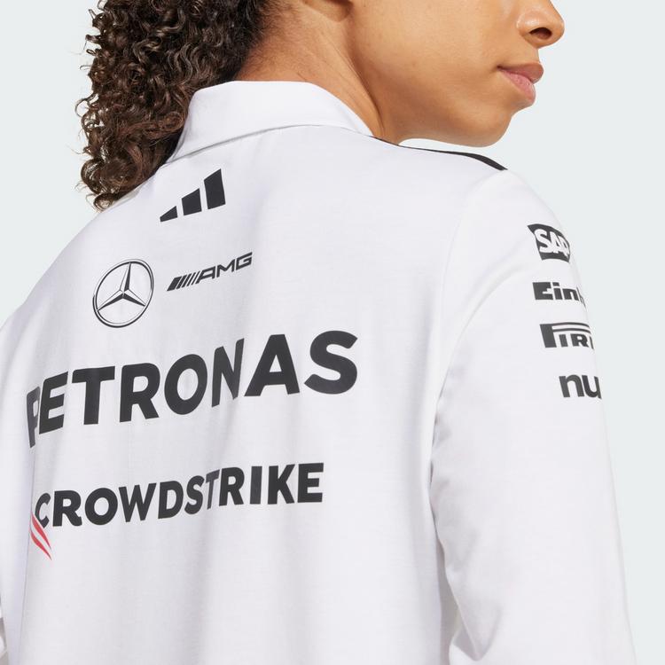 adidas adidas MERCEDES - AMG PETRONAS FORMULA ONE Pololangarmshirt Damen - White / Black - 0 | SportScheck
