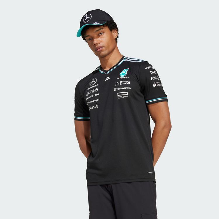 adidas adidas MERCEDES - AMG PETRONAS FORMULA ONE Funktionstop Herren - Black / White - 0 | SportScheck