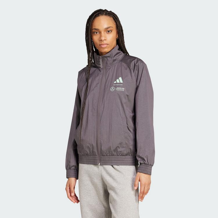 adidas adidas Mercedes - AMG Petronas Formula One Trainingsjacke Damen - Grey Strata / Frozen Green - 0 | SportScheck