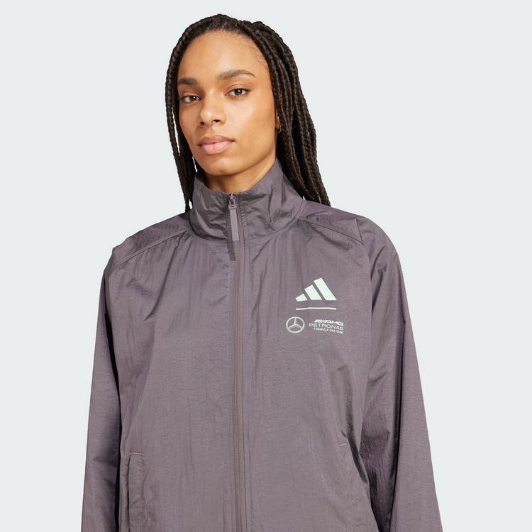 adidas adidas Mercedes - AMG Petronas Formula One Trainingsjacke Damen - Grey Strata / Frozen Green - 0 | SportScheck