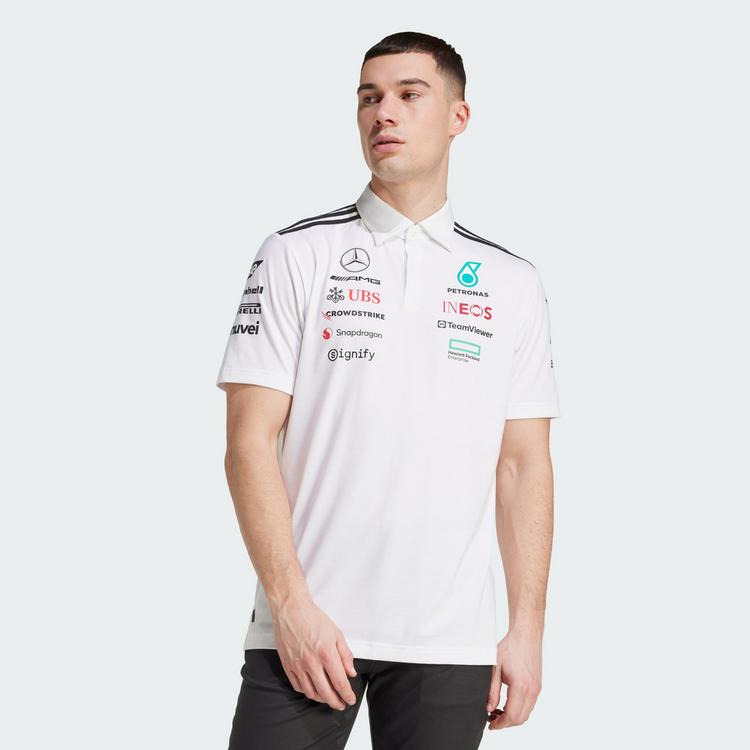 adidas adidas MERCEDES - AMG PETRONAS FORMULA ONE Funktionstop Herren - White Melange / Black - 0 | SportScheck