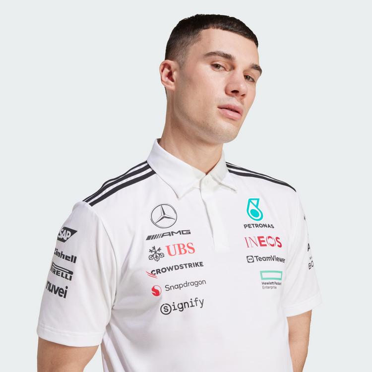 adidas adidas MERCEDES - AMG PETRONAS FORMULA ONE Funktionstop Herren - White Melange / Black - 0 | SportScheck