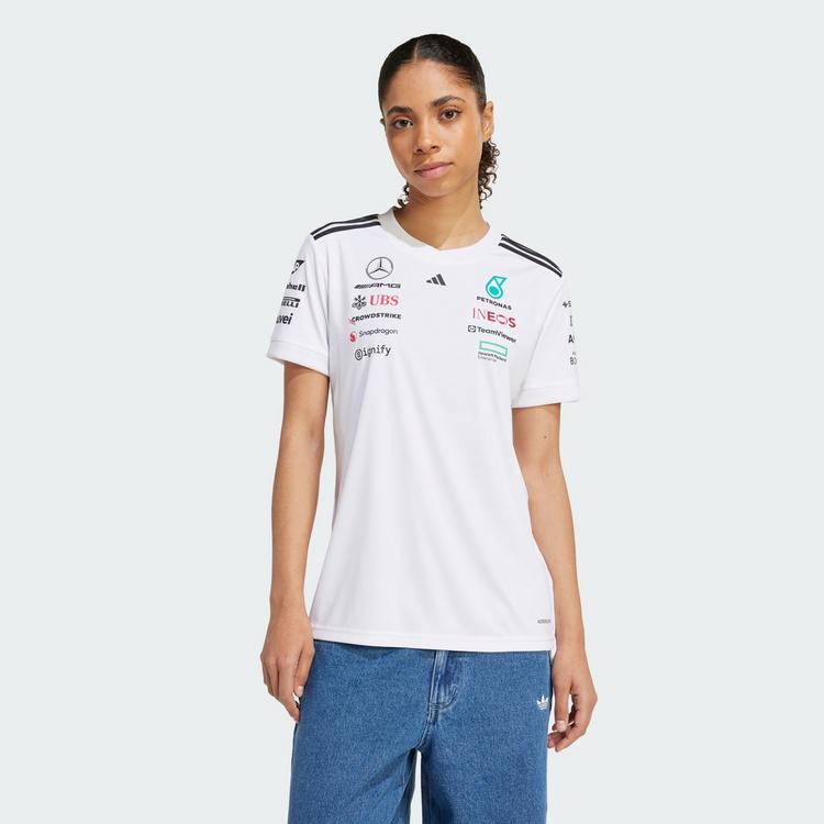 adidas adidas MERCEDES - AMG PETRONAS FORMULA ONE Funktionstop Damen - White / Black - 0 | SportScheck