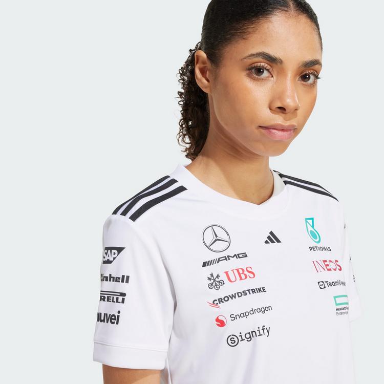 adidas adidas MERCEDES - AMG PETRONAS FORMULA ONE Funktionstop Damen - White / Black - 0 | SportScheck