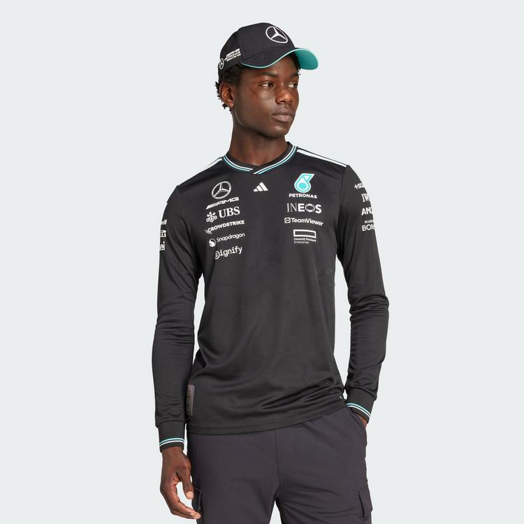 adidas adidas MERCEDES - AMG PETRONAS FORMULA ONE Funktionstop Herren - Black / White - 0 | SportScheck