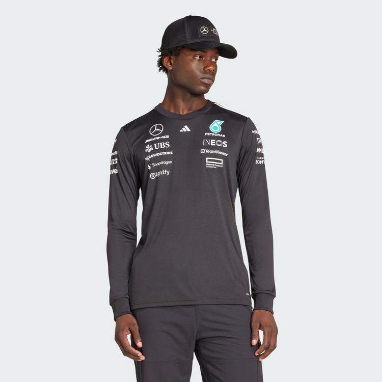 adidas adidas MERCEDES - AMG PETRONAS FORMULA ONE Funktionstop Herren - Black / White - 0 | SportScheck
