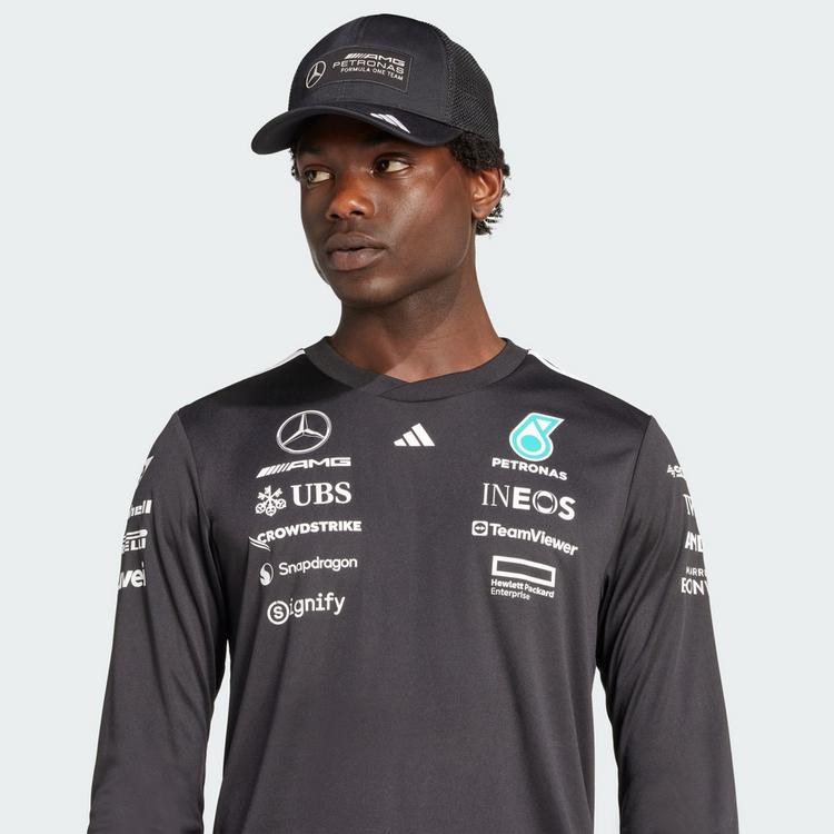 adidas adidas MERCEDES - AMG PETRONAS FORMULA ONE Funktionstop Herren - Black / White - 0 | SportScheck