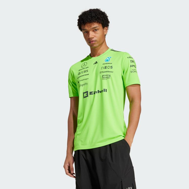 adidas adidas MERCEDES - AMG PETRONAS FORMULA ONE Funktionstop Herren - Solar Green / Black - 0 | SportScheck
