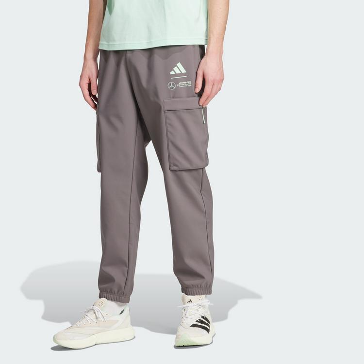 adidas adidas MERCEDES - AMG PETRONAS FORMULA ONE Fahrradhose Herren - Grey Strata / Frozen Green - 0 | SportScheck