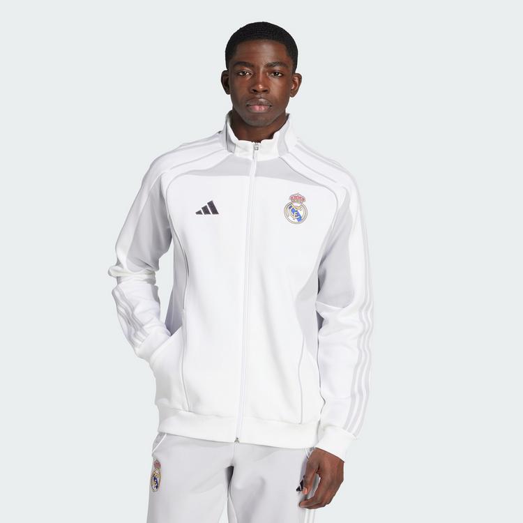 adidas adidas Real Madrid UBP Doubleknit Trainingsjacke Herren - White / Light Solid Grey - 0 | SportScheck