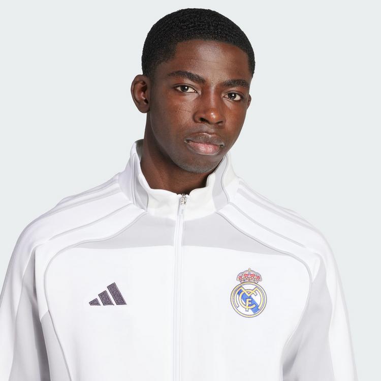 adidas adidas Real Madrid UBP Doubleknit Trainingsjacke Herren - White / Light Solid Grey - 1 | SportScheck