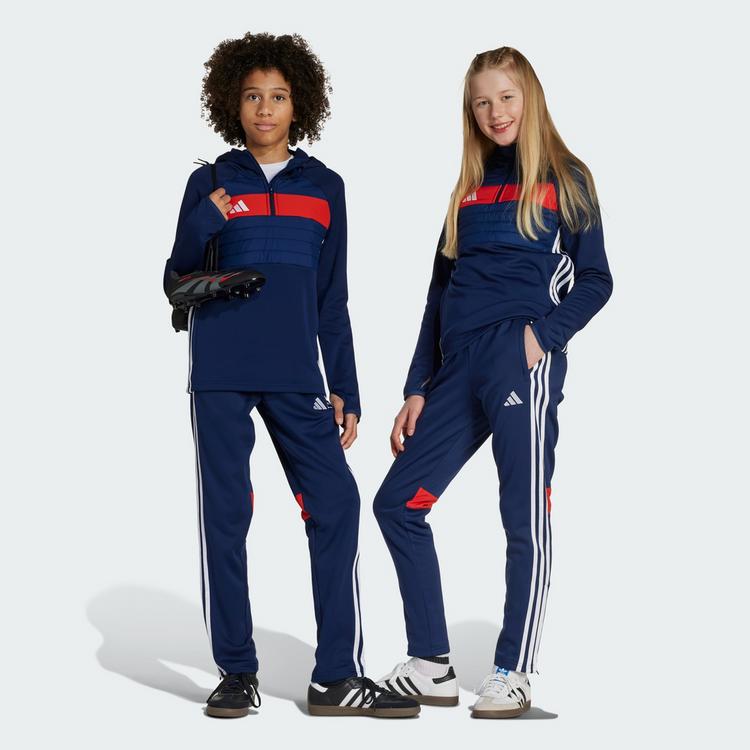 adidas adidas Tiro 25 Essentials Winterized Trainingshose Kinder - Team Navy Blue 2 / Red / White - 0 | SportScheck