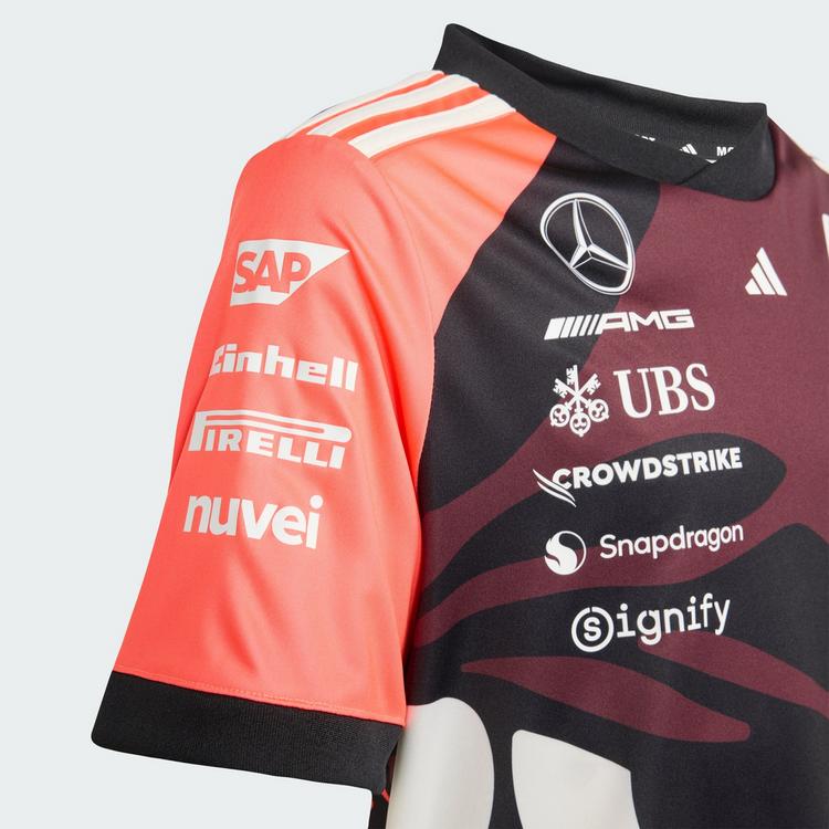 adidas adidas Mercedes - AMG Petronas Formula One Funktionstop Kinder - Aurora Ruby / Turbo / Off White - 2 | SportScheck