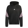 adidas Warmer adidas Basketball Crazy Fleece Hoodie Herren - Black / White