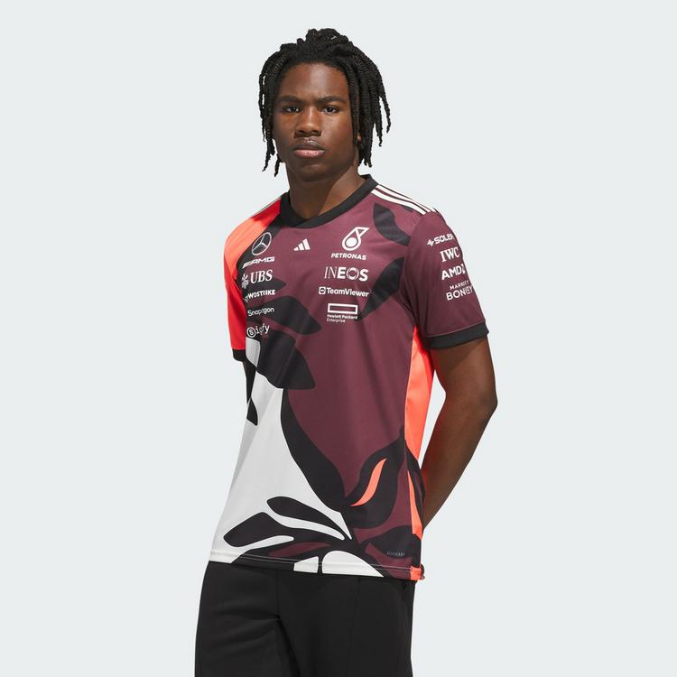 adidas adidas Mercedes - AMG Petronas Formula One Funktionstop Herren - Aurora Ruby / Turbo / Off White - 0 | SportScheck