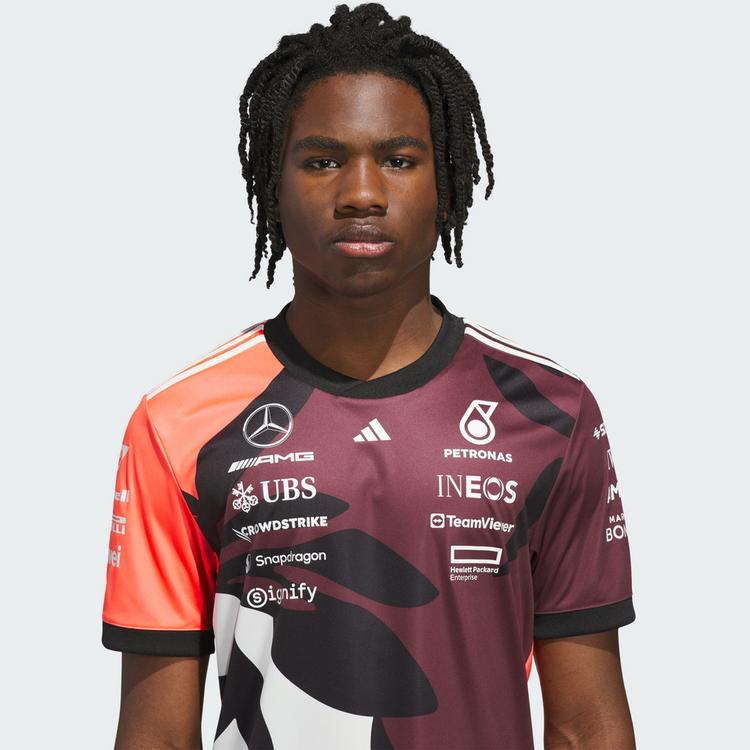 adidas adidas Mercedes - AMG Petronas Formula One Funktionstop Herren - Aurora Ruby / Turbo / Off White - 0 | SportScheck