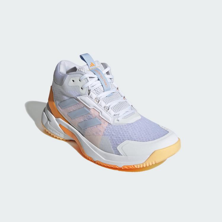 adidas adidas Crazyflight 6 Mid Schuh f&uuml;r Hallenschuhe Damen - Cloud White / Crystal Sky / Pure Tangerine - 3 | SportScheck
