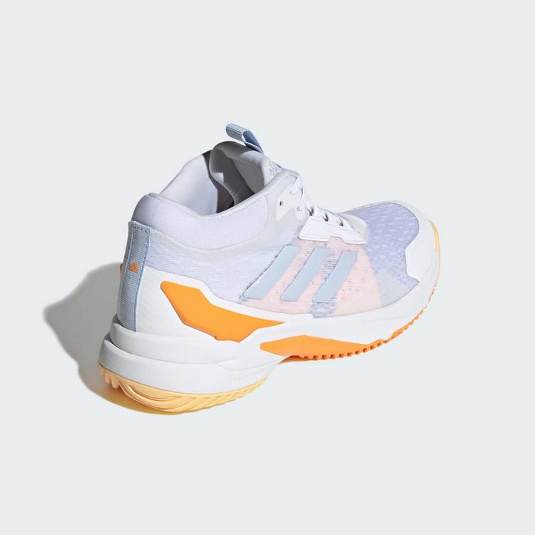 adidas adidas Crazyflight 6 Mid Schuh f&uuml;r Hallenschuhe Damen - Cloud White / Crystal Sky / Pure Tangerine - 4 | SportScheck