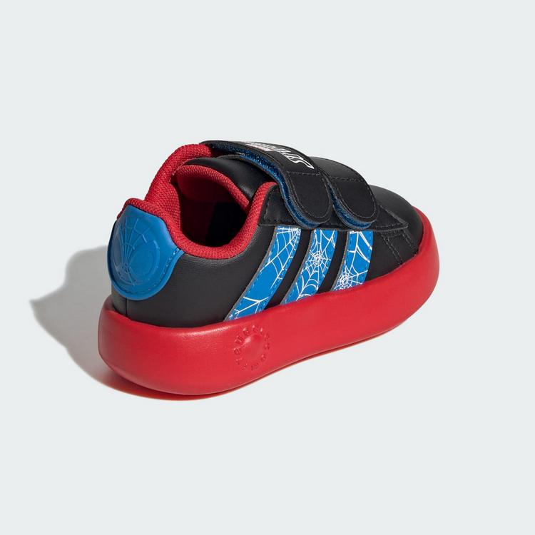 adidas adidas adidas x Marvel Spider-Man Grand Court Sneaker Kinder - Core Black / Bright Blue / Pure Ruby - 4 | SportScheck