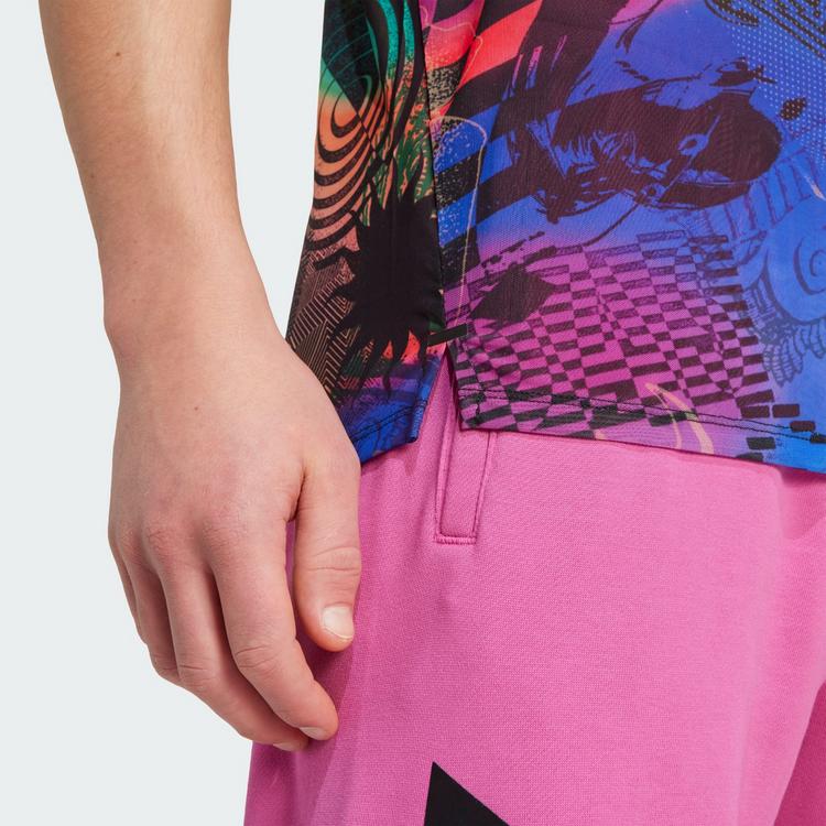 adidas adidas adidas x Jeremy Scott Allover-Print Funktionstank Herren - Multicolor / Semi Lucid Fuchsia / Active Purple - 0 | SportScheck