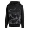 adidas Seasonal Essentials Camouflage-Print Hoodie Kinder - Black / White