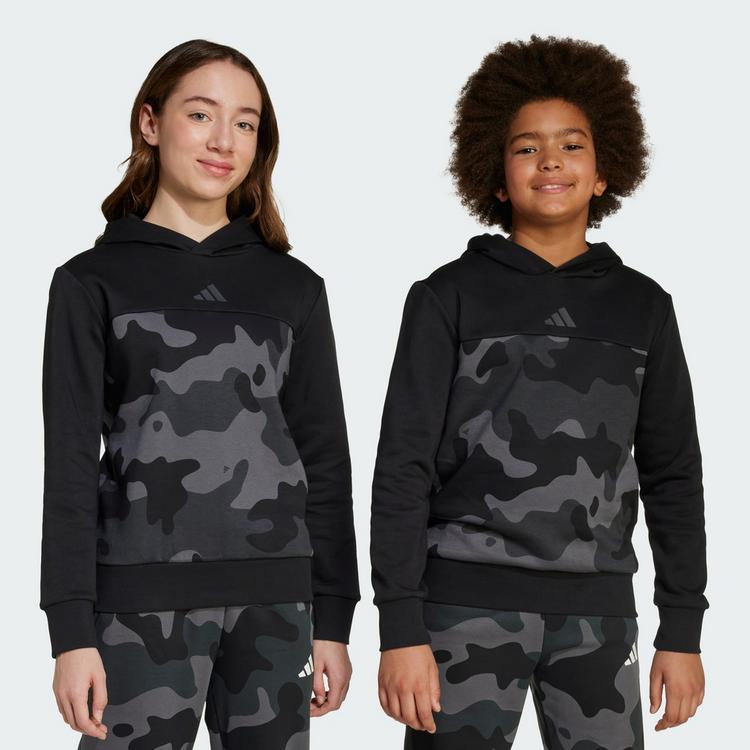 adidas adidas Seasonal Essentials Camouflage-Print Hoodie Kinder - Black / White - 0 | SportScheck