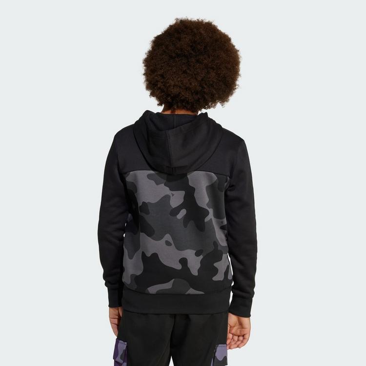 adidas adidas Seasonal Essentials Camouflage-Print Hoodie Kinder - Black / White - 3 | SportScheck