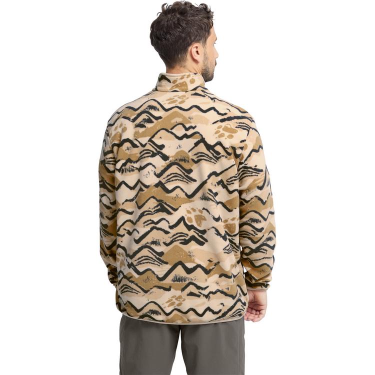 Jack Wolfskin Jack Wolfskin PAW ERA 100 PRINT HZ M Fleecepullover Herren - MOUNTAIN PAW oyster - 1 | SportScheck