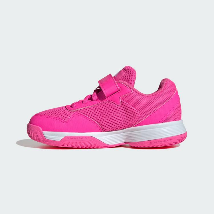 adidas adidas Courtflash Hook-and-Loop Kids Tennisschuhe Kinder - Lucid Pink / Cloud White / Lucid Pink - 5 | SportScheck