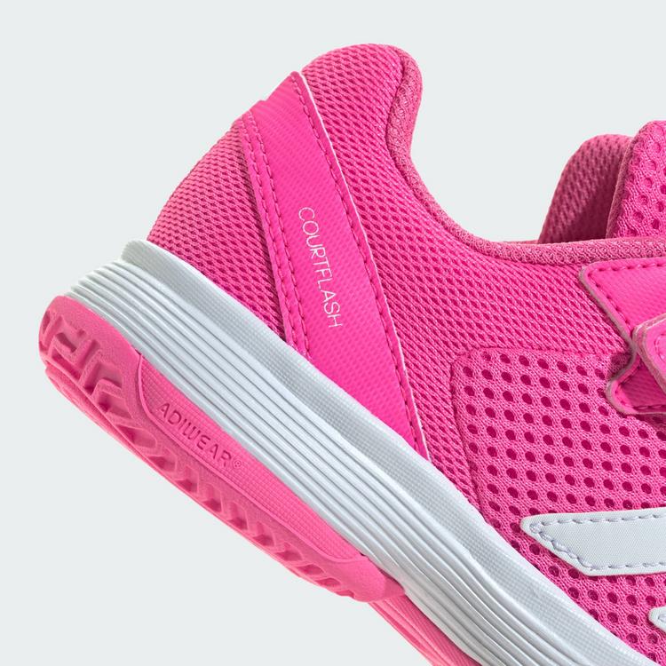 adidas adidas Courtflash Hook-and-Loop Kids Tennisschuhe Kinder - Lucid Pink / Cloud White / Lucid Pink - 7 | SportScheck