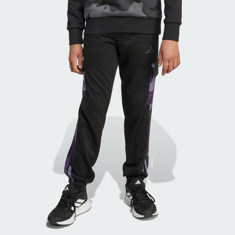 adidas adidas Seasonal Essentials Camo French Terry Stoffhose Kinder - Black / White - 0 | SportScheck