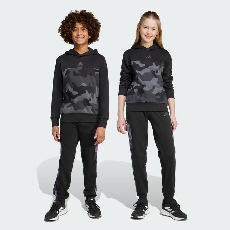adidas adidas Seasonal Essentials Camo French Terry Stoffhose Kinder - Black / White - 1 | SportScheck