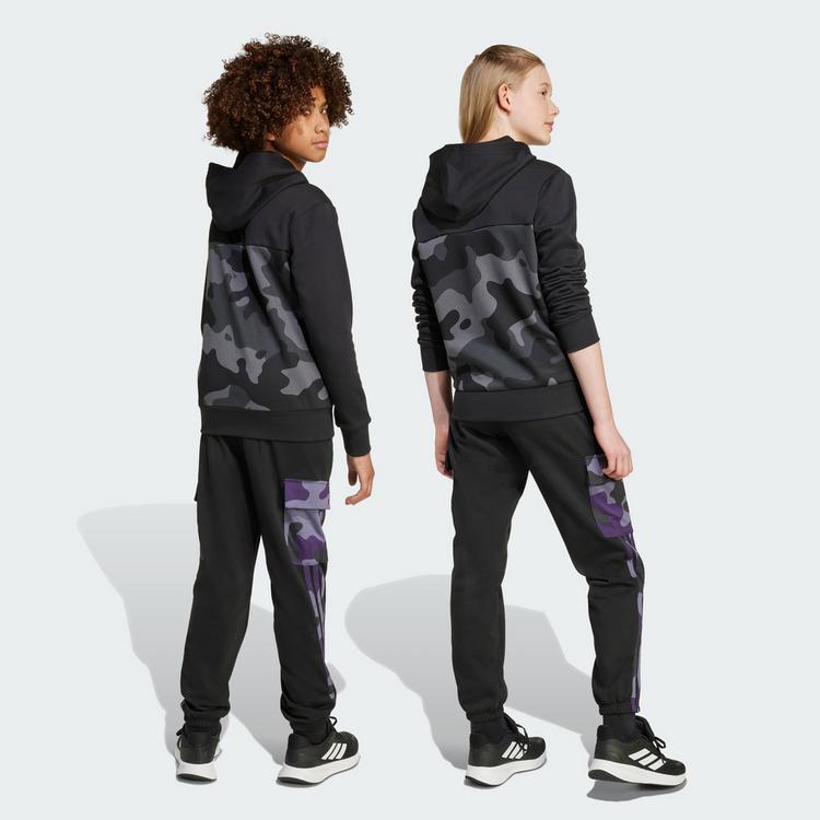 adidas adidas Seasonal Essentials Camo French Terry Stoffhose Kinder - Black / White - 3 | SportScheck