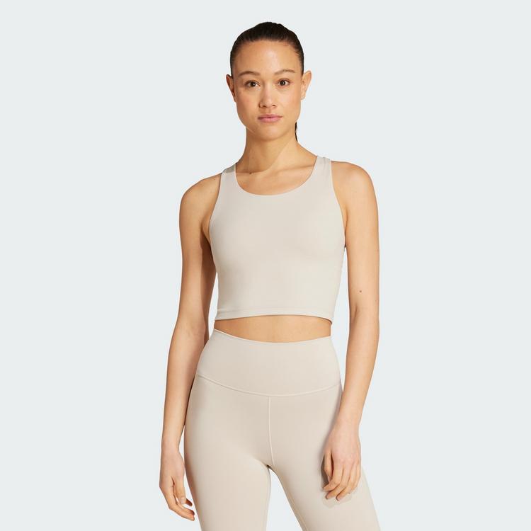 adidas adidas adidas All Me Medium Support BH Damen - Beige - 0 | SportScheck