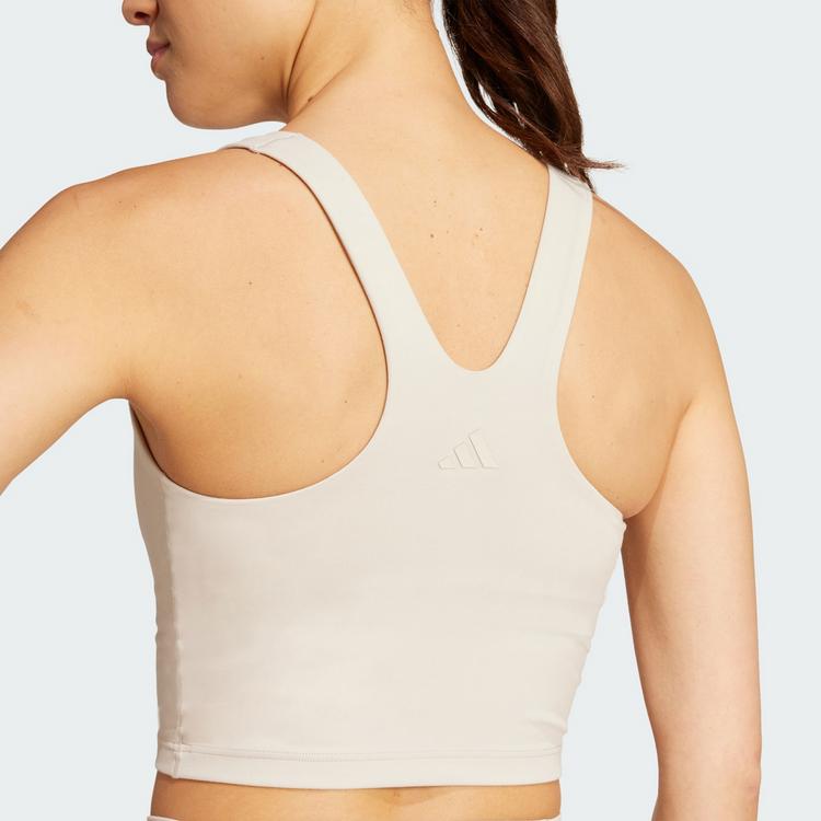 adidas adidas adidas All Me Medium Support BH Damen - Beige - 2 | SportScheck