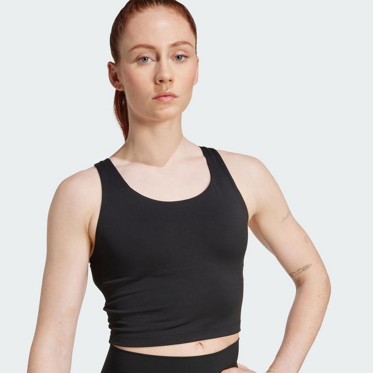 adidas adidas adidas All Me Medium Support BH Damen - Black - 2 | SportScheck