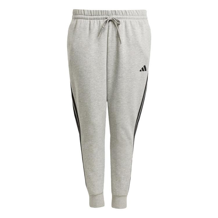 adidas adidas Essentials 3-Streifen Fleece Slim Hose Trainingshose Damen - Medium Grey Heather / Black - 0 | SportScheck
