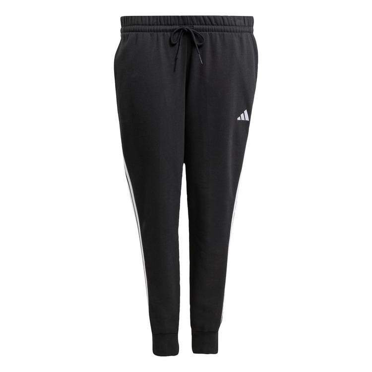 adidas adidas Essentials 3-Streifen Fleece Slim Hose Trainingshose Damen - Black / White - 0 | SportScheck