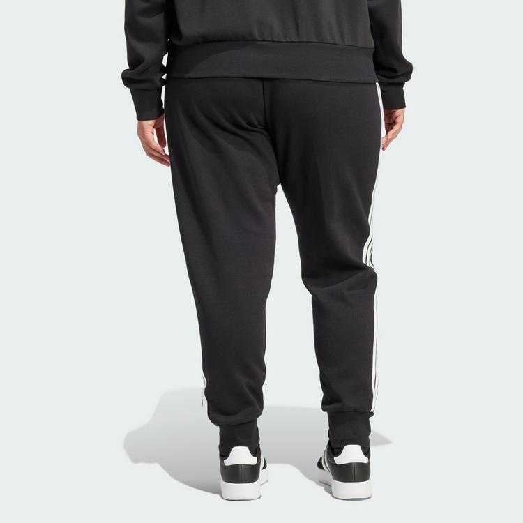 adidas adidas Essentials 3-Streifen Fleece Slim Hose Trainingshose Damen - Black / White - 1 | SportScheck