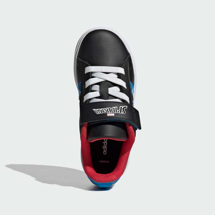 adidas adidas adidas Marvel Spider-Man Grand Court Sneaker Kinder - Core Black / Bright Blue / Pure Ruby - 1 | SportScheck