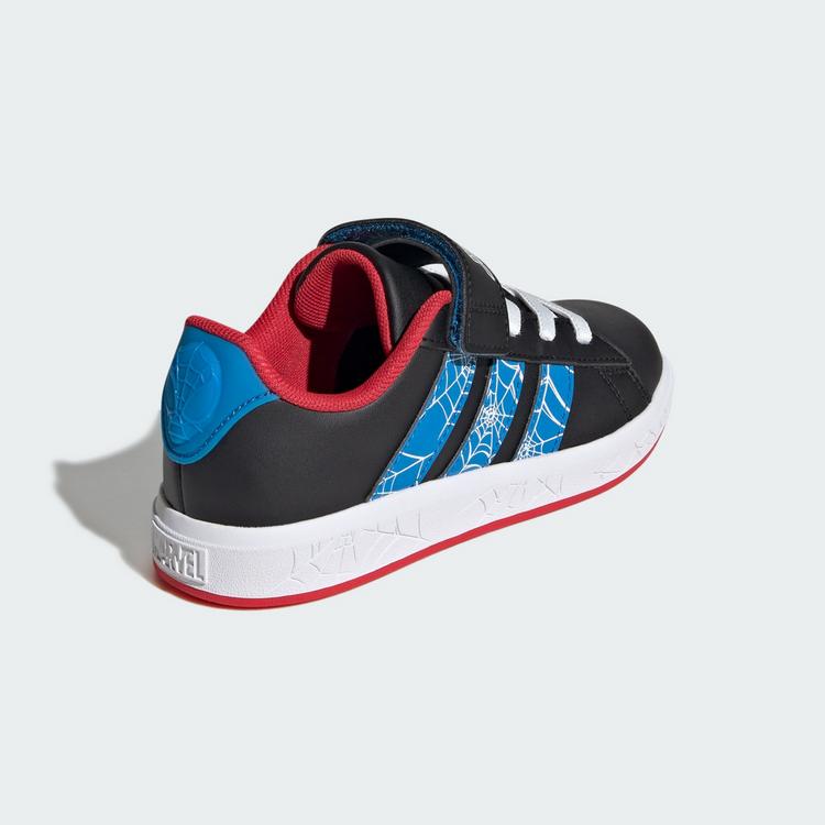 adidas adidas adidas Marvel Spider-Man Grand Court Sneaker Kinder - Core Black / Bright Blue / Pure Ruby - 4 | SportScheck
