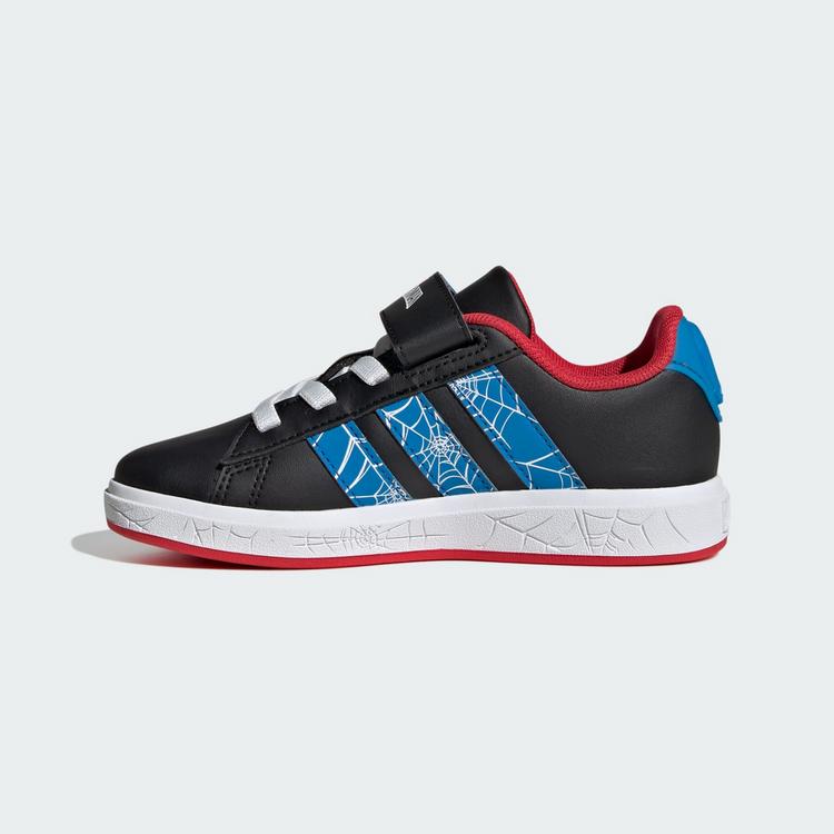 adidas adidas adidas Marvel Spider-Man Grand Court Sneaker Kinder - Core Black / Bright Blue / Pure Ruby - 5 | SportScheck