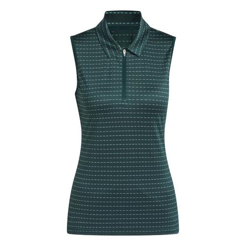 adidas Ultimate365 Jacquard Stripe Sleeveless Poloshirt Damen
