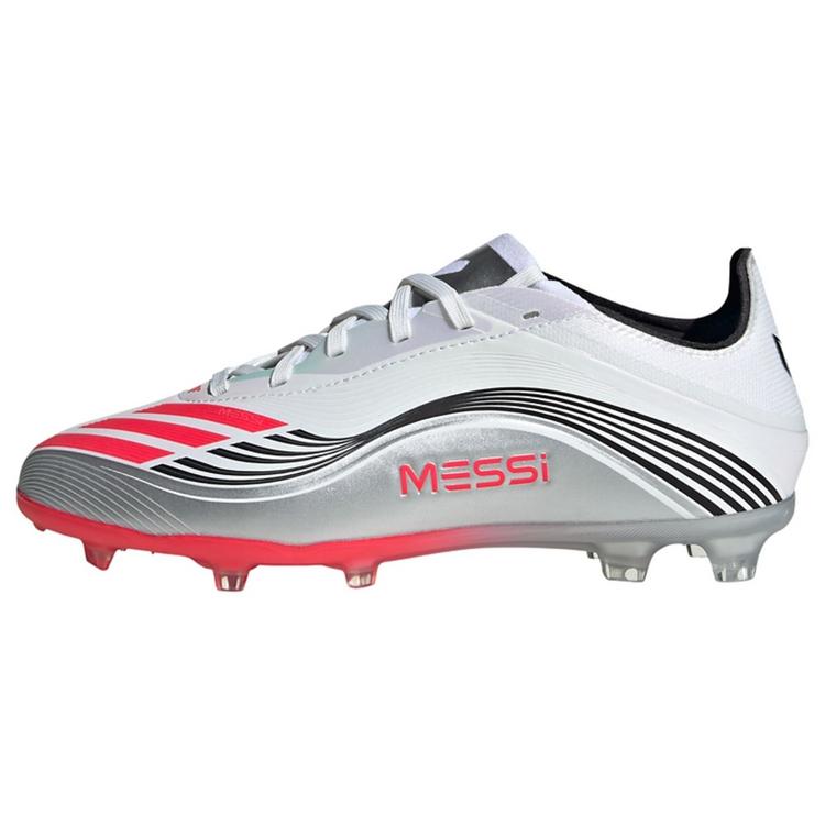 adidas adidas F50 Messi Elite Kids Fu&szlig;ballschuh, Fu&szlig;ballschuhe Kinder - Cloud White / Lucid Red / Silver Metallic - 0 | SportScheck