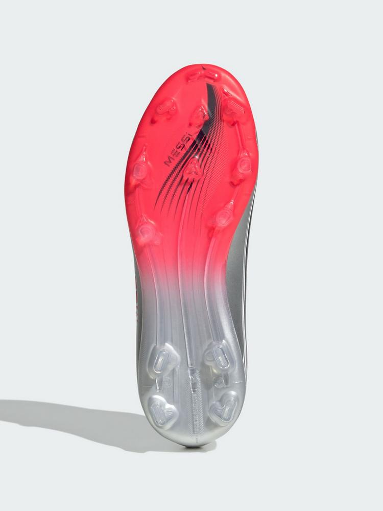 adidas adidas F50 Messi Elite Kids Fu&szlig;ballschuh, Fu&szlig;ballschuhe Kinder - Cloud White / Lucid Red / Silver Metallic - 1 | SportScheck