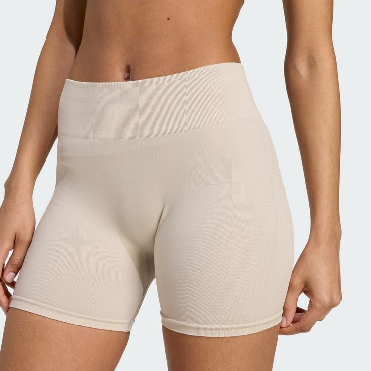 adidas adidas Workout Essentials leggings, gestrickt, Tights Damen - Beige - 0 | SportScheck