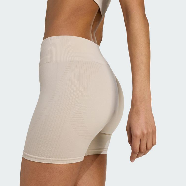 adidas adidas Workout Essentials leggings, gestrickt, Tights Damen - Beige - 1 | SportScheck