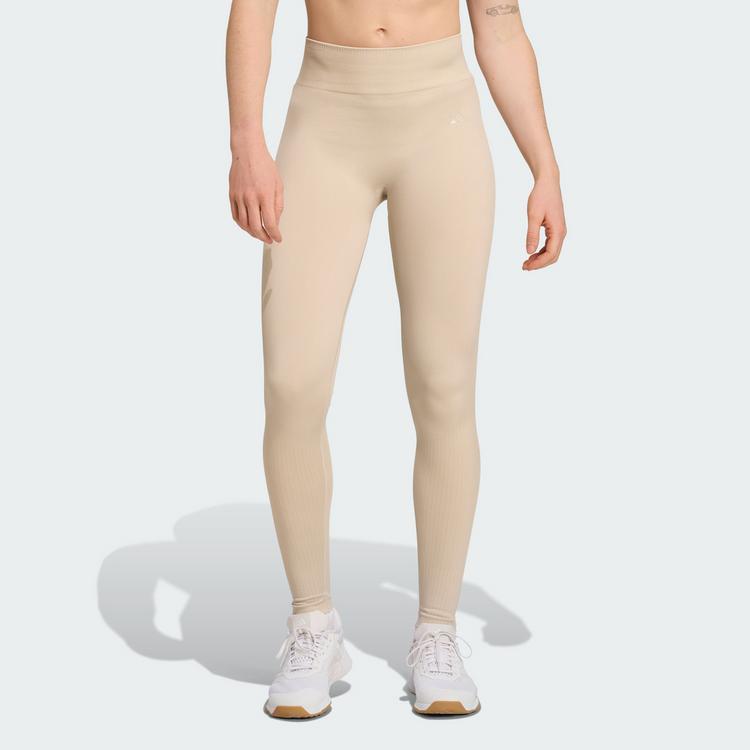 adidas adidas Workout Essentials Leggings, komplette Leggings Damen - Beige - 0 | SportScheck